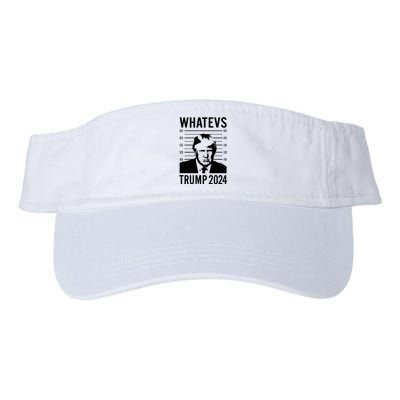 Trump Mugshot 2024 President Legend Trump never surrender Valucap Bio-Washed Visor