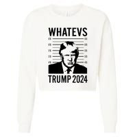 Trump Mugshot 2024 President Legend Trump never surrender Cropped Pullover Crew