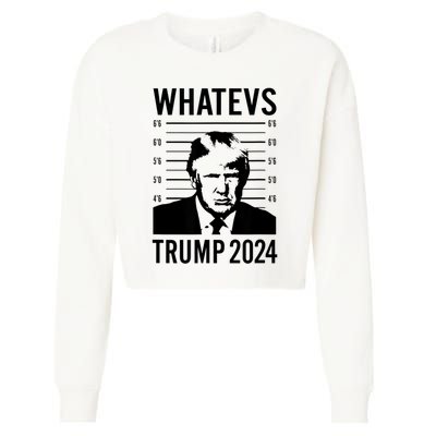 Trump Mugshot 2024 President Legend Trump never surrender Cropped Pullover Crew