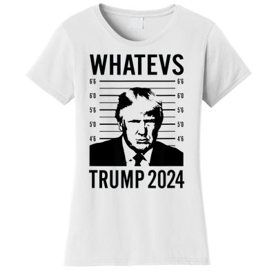 Trump Mugshot 2024 President Legend Trump never surrender Women's T-Shirt