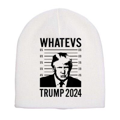 Trump Mugshot 2024 President Legend Trump never surrender Short Acrylic Beanie