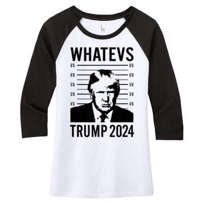 Trump Mugshot 2024 President Legend Trump never surrender Women's Tri-Blend 3/4-Sleeve Raglan Shirt