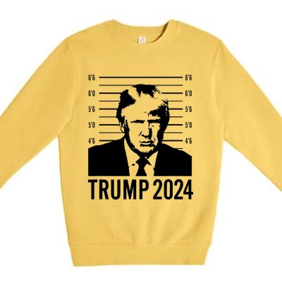 Trump Mugshot 2024 President Premium Crewneck Sweatshirt