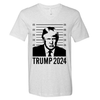 Trump Mugshot 2024 President V-Neck T-Shirt