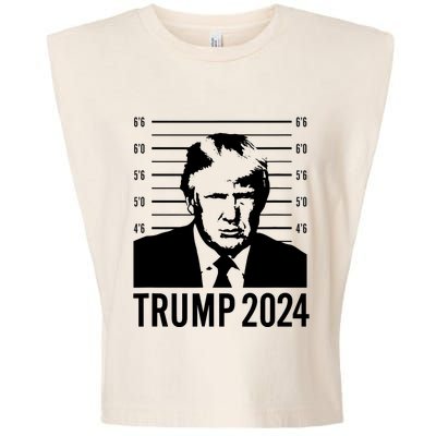 Trump Mugshot 2024 President Garment-Dyed Women's Muscle Tee