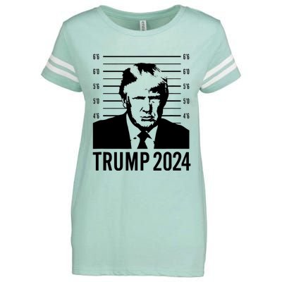 Trump Mugshot 2024 President Enza Ladies Jersey Football T-Shirt