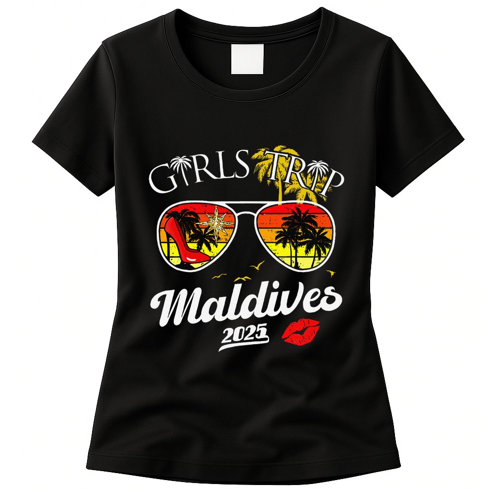 Trip Maldives 2025 Women Weekend Birthday Squad Womens T-Shirt