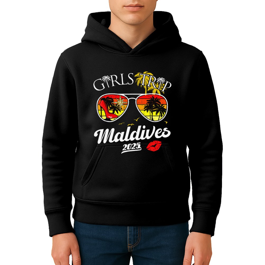 Trip Maldives 2025 Women Weekend Birthday Squad Kids Hoodie