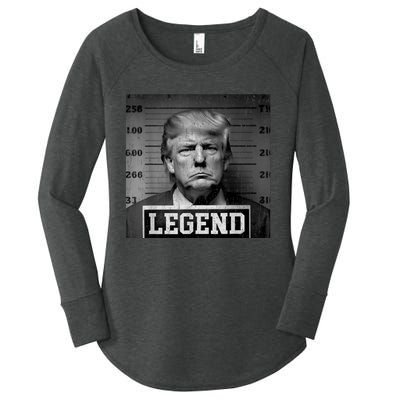 Trump Mugshot 2024 President Legend Women's Perfect Tri Tunic Long Sleeve Shirt