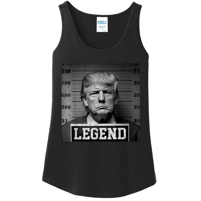 Trump Mugshot 2024 President Legend Ladies Essential Tank