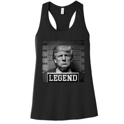 Trump Mugshot 2024 President Legend Women's Racerback Tank