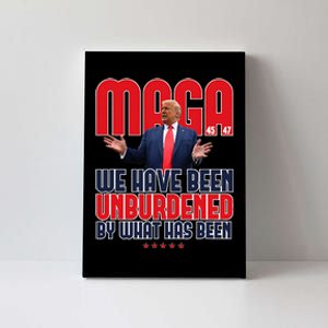 Trump Maga 2024 47th President Unburdened Meme Design Canvas