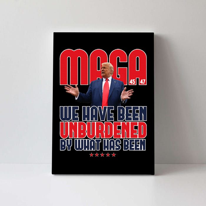 Trump Maga 2024 47th President Unburdened Meme Design Canvas