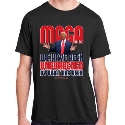 Trump Maga 2024 47th President Unburdened Meme Design Adult ChromaSoft Performance T-Shirt