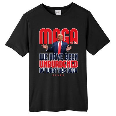 Trump Maga 2024 47th President Unburdened Meme Design Tall Fusion ChromaSoft Performance T-Shirt