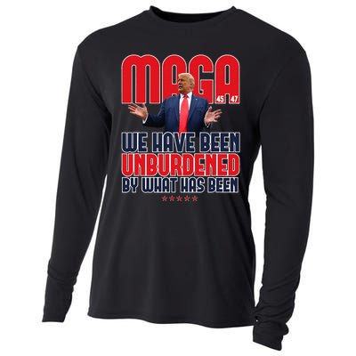 Trump Maga 2024 47th President Unburdened Meme Design Cooling Performance Long Sleeve Crew