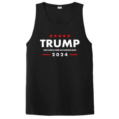 Trump MAGAGA 2024 Trump Announcement 2024 President Election PosiCharge Competitor Tank