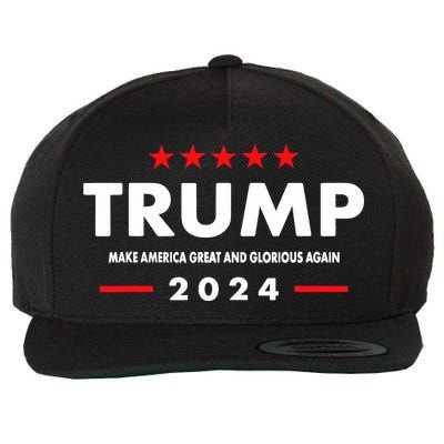 Trump MAGAGA 2024 Trump Announcement 2024 President Election Wool Snapback Cap