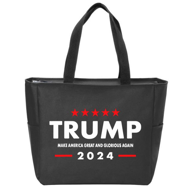 Trump MAGAGA 2024 Trump Announcement 2024 President Election Zip Tote Bag