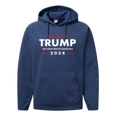 Trump MAGAGA 2024 Trump Announcement 2024 President Election Performance Fleece Hoodie