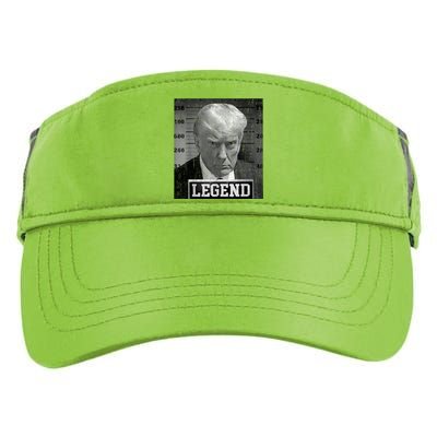 Trump Mugshot 2024 President Legend Donald Trump Mugshot Adult Drive Performance Visor