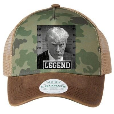 Trump Mugshot 2024 President Legend Donald Trump Mugshot Legacy Tie Dye Trucker Hat