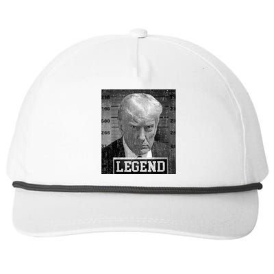 Trump Mugshot 2024 President Legend Donald Trump Mugshot Snapback Five-Panel Rope Hat