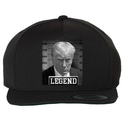 Trump Mugshot 2024 President Legend Donald Trump Mugshot Wool Snapback Cap