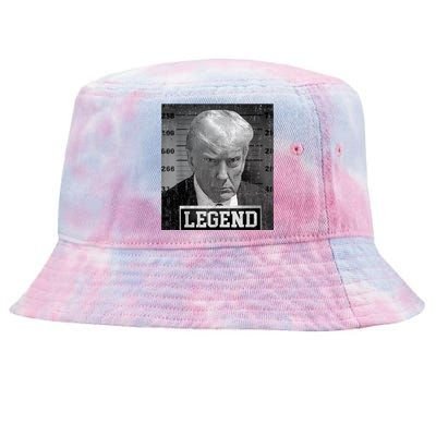 Trump Mugshot 2024 President Legend Donald Trump Mugshot Tie-Dyed Bucket Hat