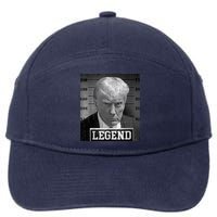 Trump Mugshot 2024 President Legend Donald Trump Mugshot 7-Panel Snapback Hat