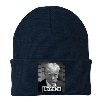 Trump Mugshot 2024 President Legend Donald Trump Mugshot Knit Cap Winter Beanie