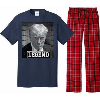 Trump Mugshot 2024 President Legend Donald Trump Mugshot Pajama Set