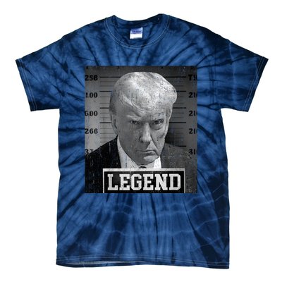 Trump Mugshot 2024 President Legend Donald Trump Mugshot Tie-Dye T-Shirt