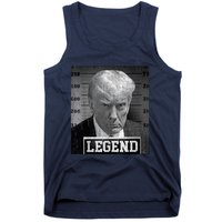 Trump Mugshot 2024 President Legend Donald Trump Mugshot Tank Top