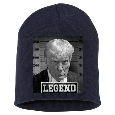 Trump Mugshot 2024 President Legend Donald Trump Mugshot Short Acrylic Beanie