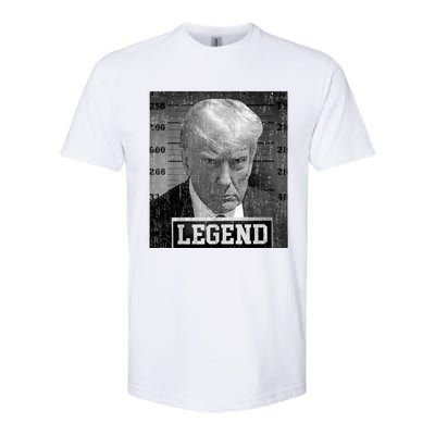 Trump Mugshot 2024 President Legend Donald Trump Mugshot Softstyle CVC T-Shirt