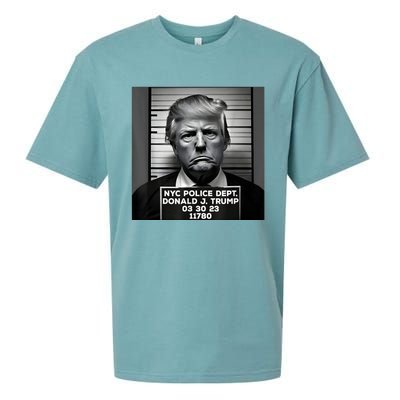 Trump Mugshot 2024 President Sueded Cloud Jersey T-Shirt