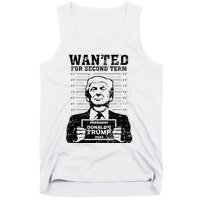 Trump Mugshot 2024 President Wanted For Second Term Tank Top