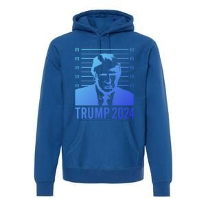 Trump Mugshot 2024 President Funny Gift Premium Hoodie