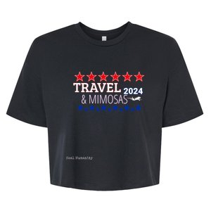 Travel & Mimosas 2024 Bella+Canvas Jersey Crop Tee