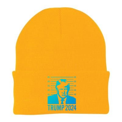 Trump Mugshot 2024 President Funny Gift Knit Cap Winter Beanie