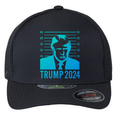 Trump Mugshot 2024 President Funny Gift Flexfit Unipanel Trucker Cap