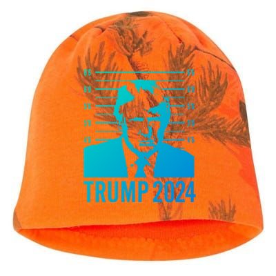 Trump Mugshot 2024 President Funny Gift Kati - Camo Knit Beanie