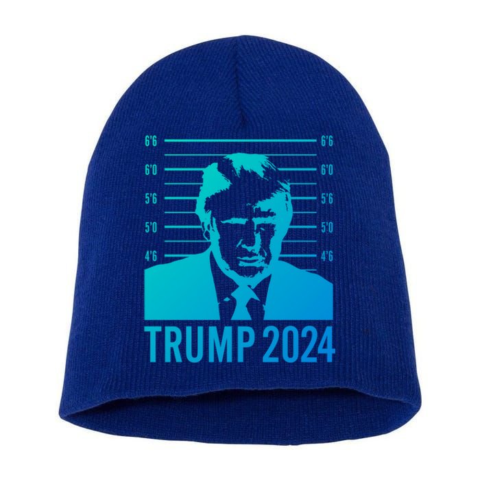 Trump Mugshot 2024 President Funny Gift Short Acrylic Beanie