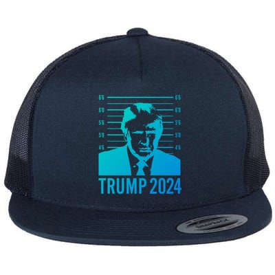 Trump Mugshot 2024 President Funny Gift Flat Bill Trucker Hat