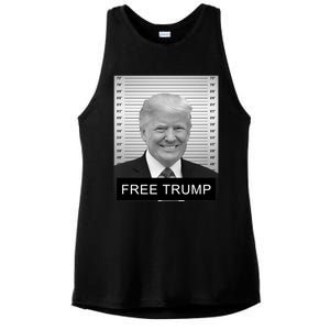 Trump Mugshot 2024 Free Trump Mugshot Ladies PosiCharge Tri-Blend Wicking Tank