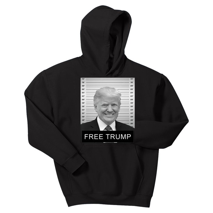 Trump Mugshot 2024 Free Trump Mugshot Kids Hoodie