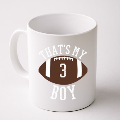 ThatS My #3 Football Number 3 Jersey Football Mom Dad Meaningful Gift Coffee Mug