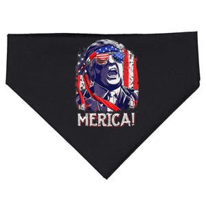 Trump Merica 4th Of July American Flag USA-Made Doggie Bandana