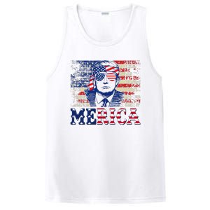 Trump Merica 4th Of July Design PosiCharge Competitor Tank